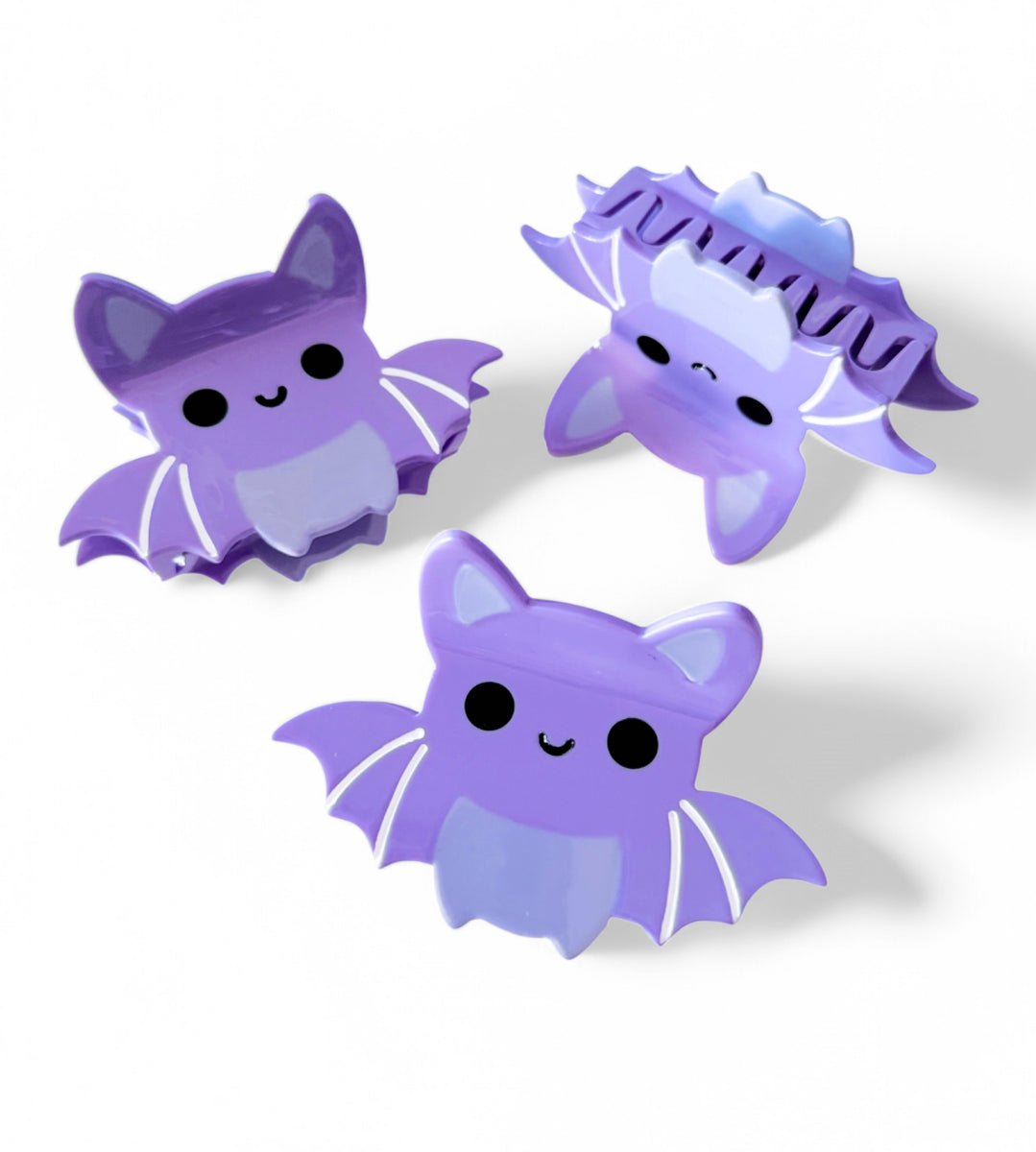 Lavender Bat Claw Clip