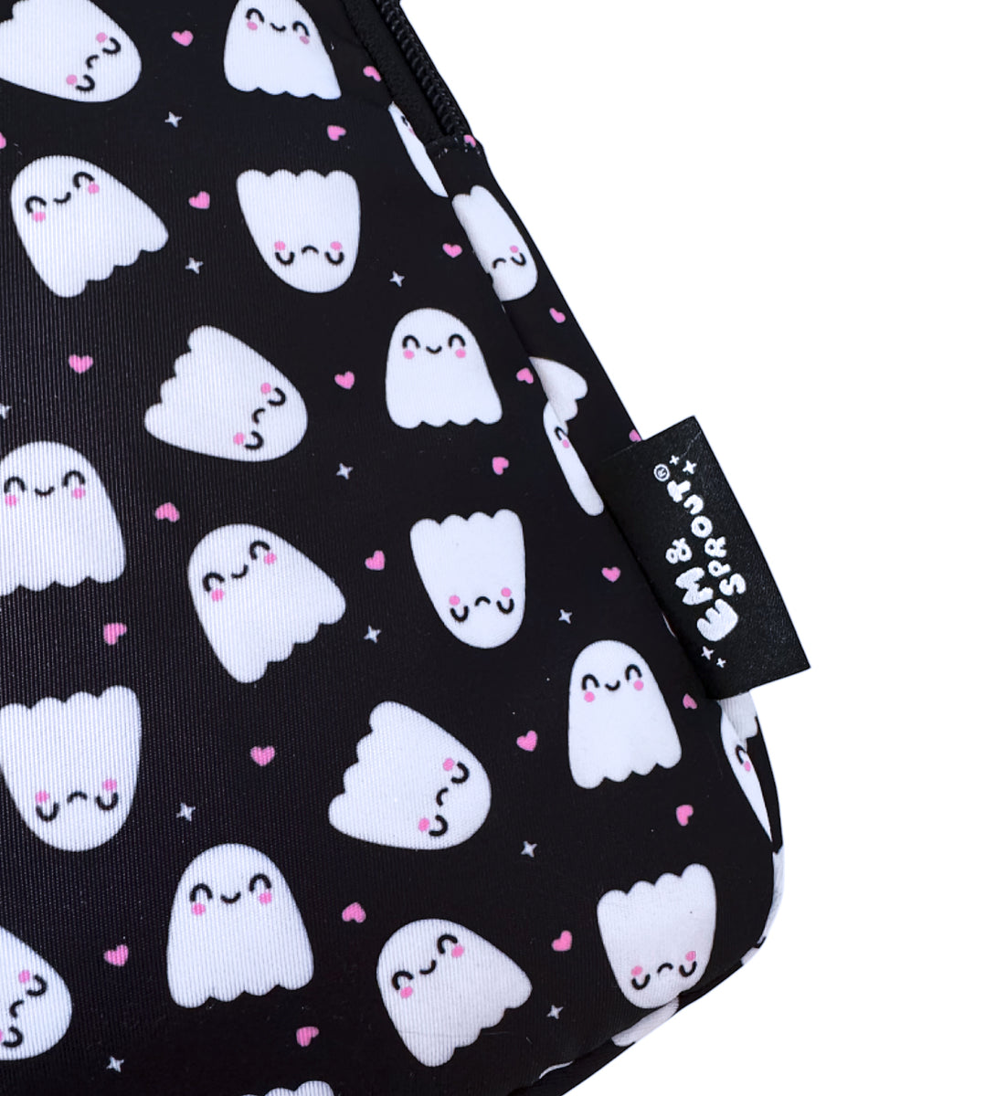 ? Cute Happy Ghost Bag Em & Sprout Backpack Crossbody Convertible Halloween Happy Ghosts Crossbody Bag – Em & Sprout main image 3