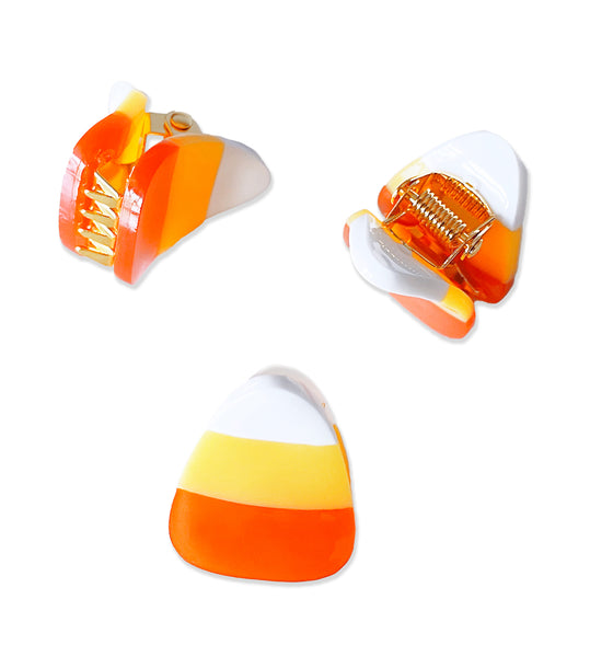 Mini Candy Corn Claw Clip - Set of Two