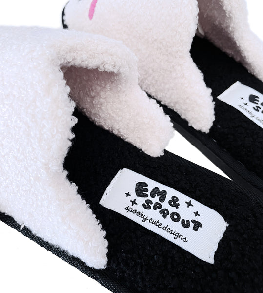 Peek-a-BOO Ghost Slippers - Sizes 6 to 12