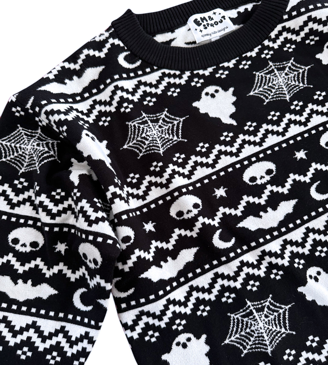 Cozy Spooks Pullover Sweater - Ladies Sizes S-3X