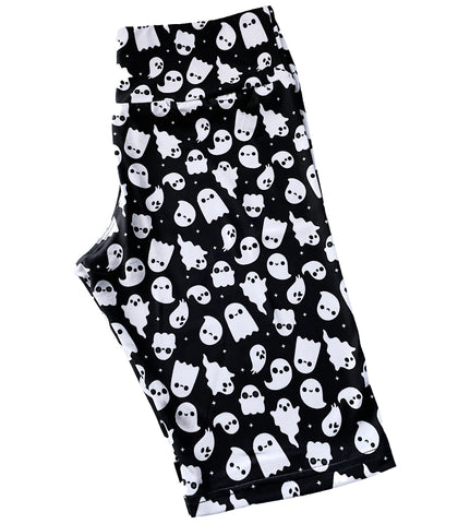 Ghost Friends Short Leggings - Sizes S to 3X