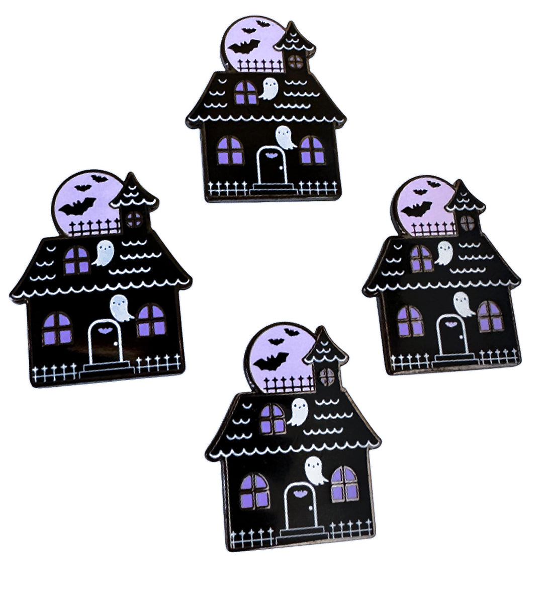Haunted House Enamel Pin
