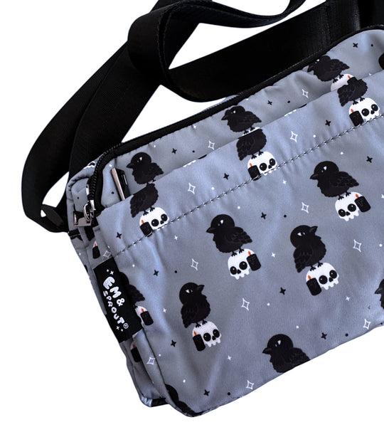 Crow & Skull Crossbody Bag