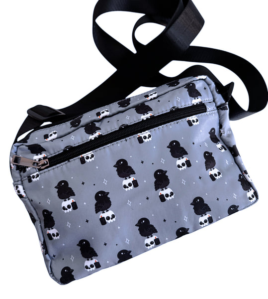 Crow & Skull Crossbody Bag