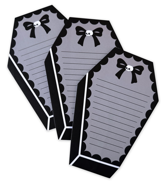 Cute Coffin Magnetic Note Pad
