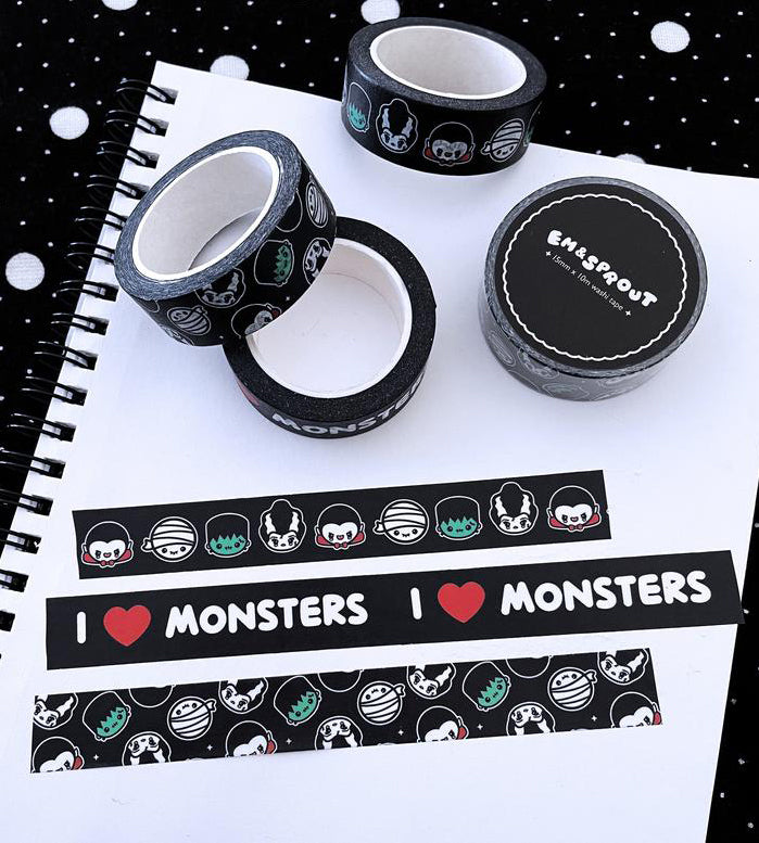 I Love Monsters Washi Tape Set