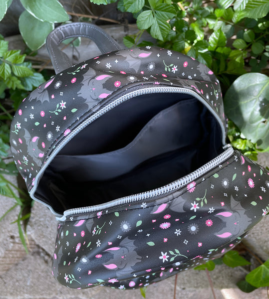 Floral Bats Mini Backpack