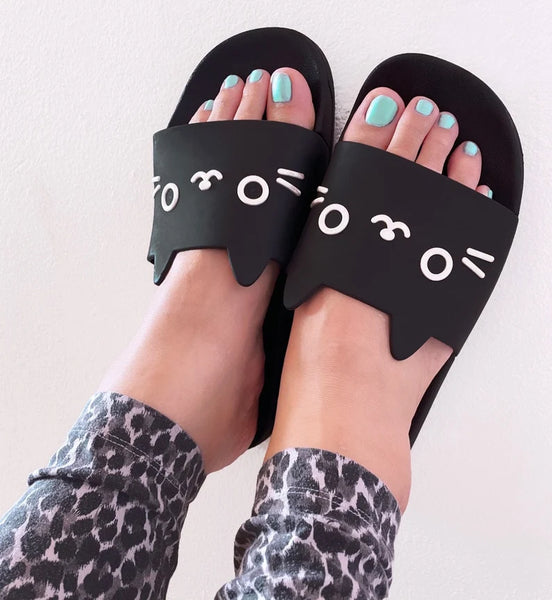 Happy Cat Kawaii Slides - Women's Sizes 6 to 11