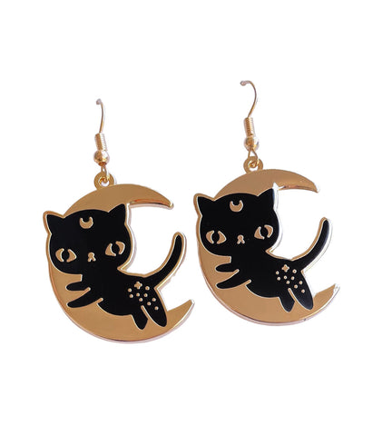 Celestial Cat Earrings