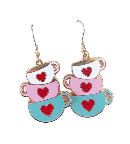 Wonderland Teacup Hook Earrings