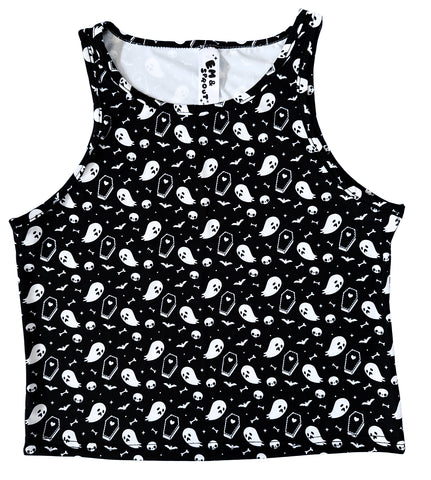 Spooky Spirits Snug Fit Crop Top