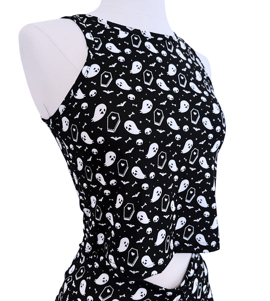 Spooky Spirits Snug Fit Crop Top
