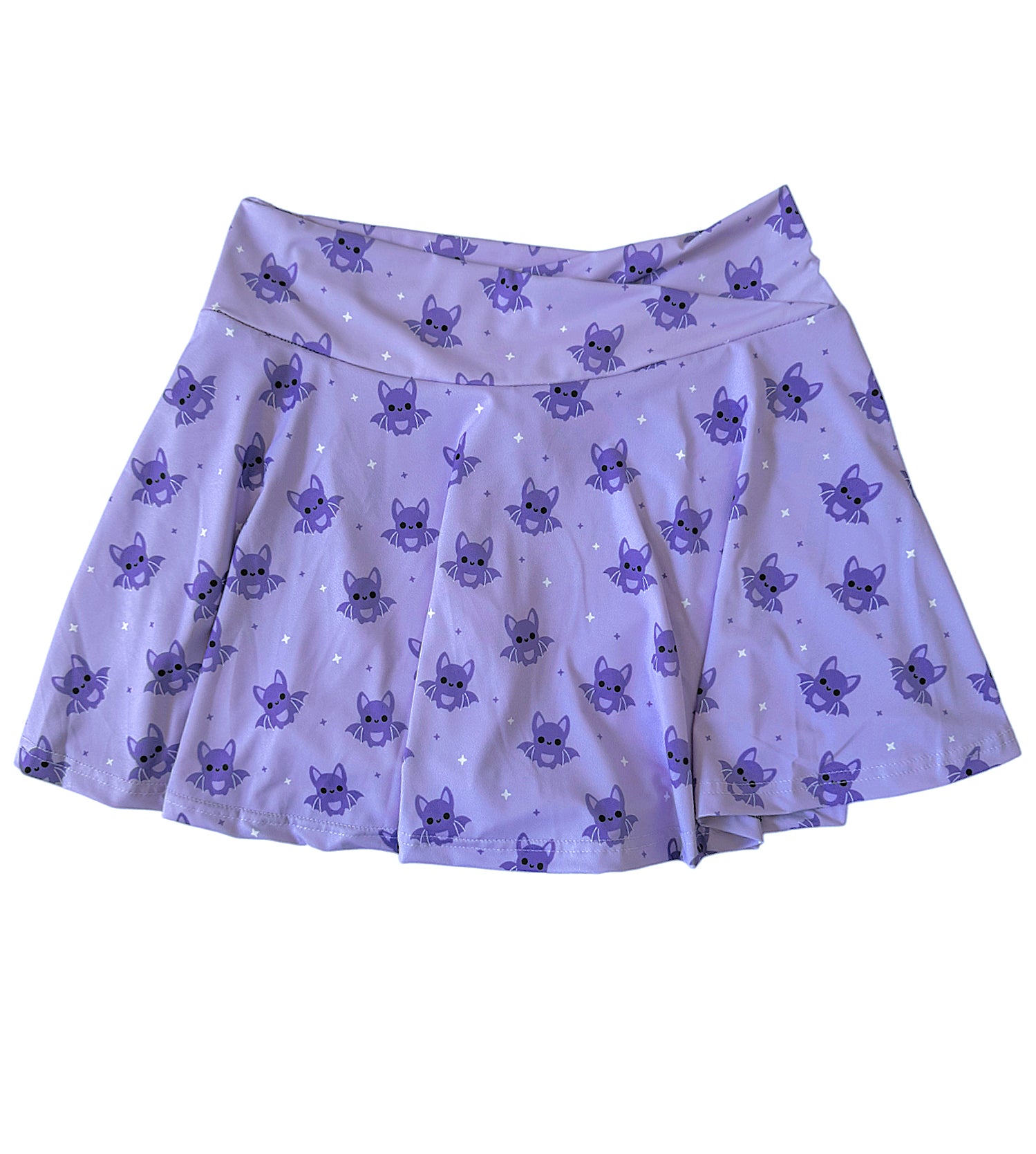 Lavender Bat Pocket Athletic Skort - Skirt with Built in Shorts - S-3X