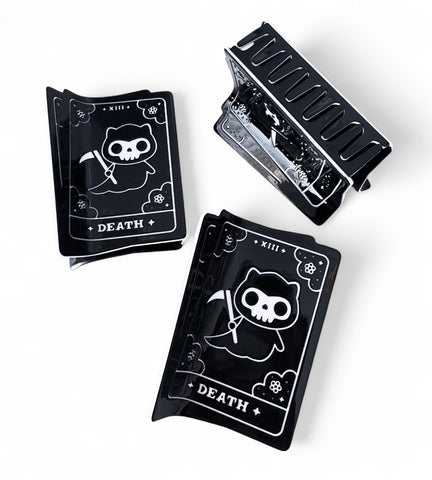 Cat Tarot Death Card Claw Clip