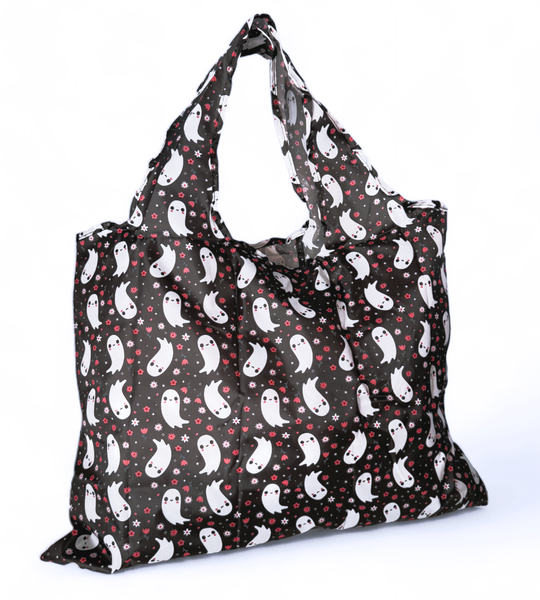 Floral Ghosts Reusable Tote Bag