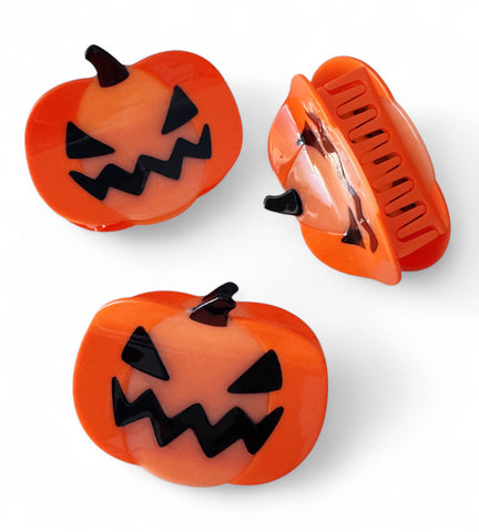 Spooky Jack-O-Lantern Claw Clip
