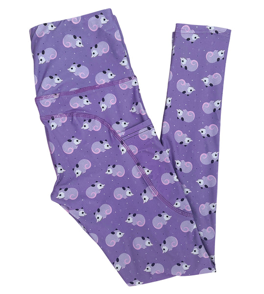 Opossum Pocket Athletic Leggings - Sizes S through 3X
