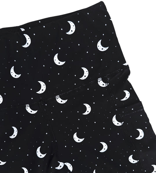 Crescent Moon Pocket Athletic Leggings - Sizes S through 3X