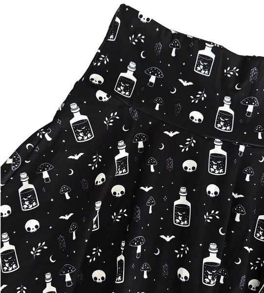 Witchy Potions Athletic Skort - Skirt with Built in Shorts - S-3X