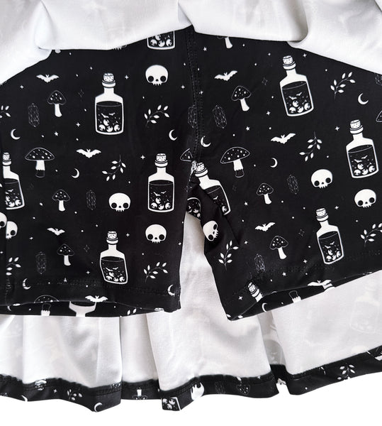 Witchy Potions Athletic Skort - Skirt with Built in Shorts - S-3X