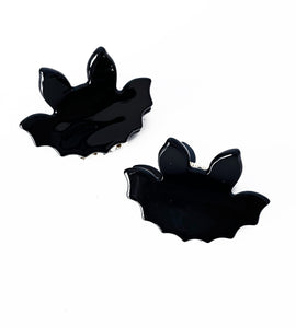 Black Mini Bat Claw Clip - Set of Two