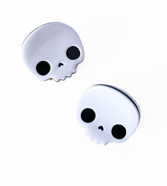 Mini Skull Claw Clip - Set of Two