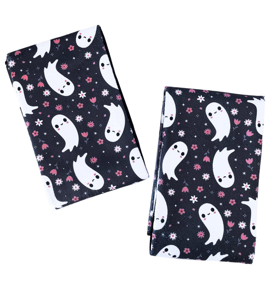 Floral Ghosts Terry Kitchen Towel - Set of Two
