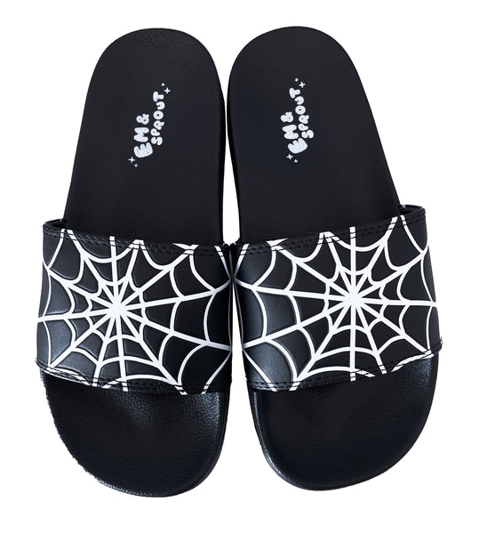Spiderweb Slides Womens Sizes 6 - 11