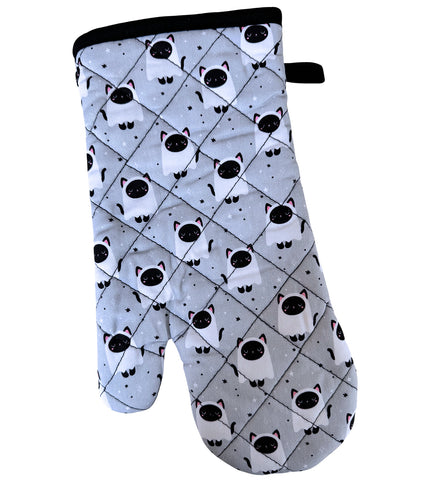 Ghost Cat Oven Mitt