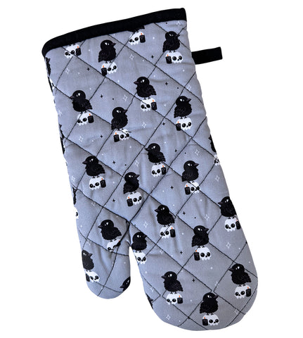 Crow & Skull Oven Mitt