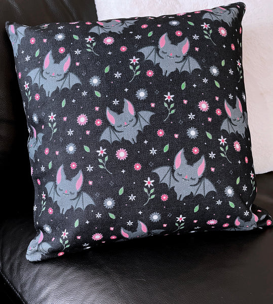 Floral Bats Pillow Case