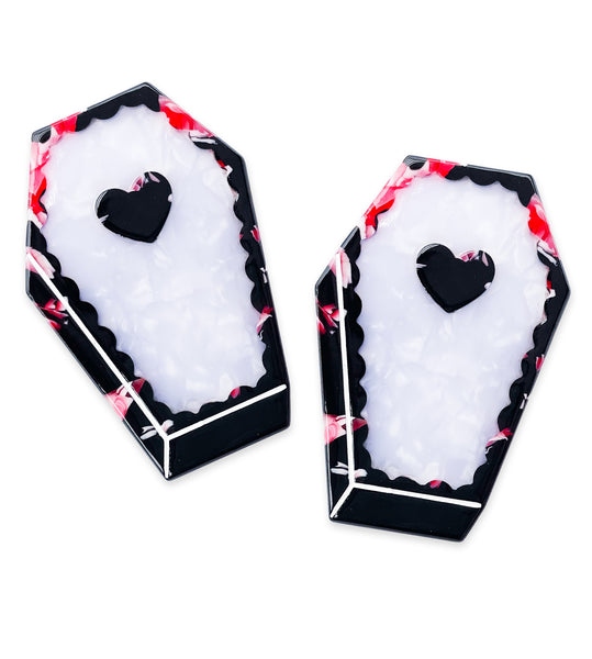 Heart Coffin Brooch