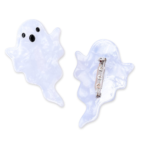 Pearly Ghost Brooch