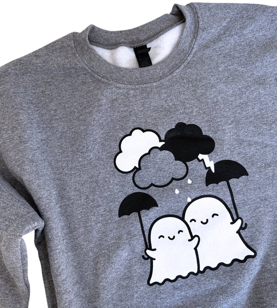 Umbrella Ghosts Crewneck Unisex Sweatshirt