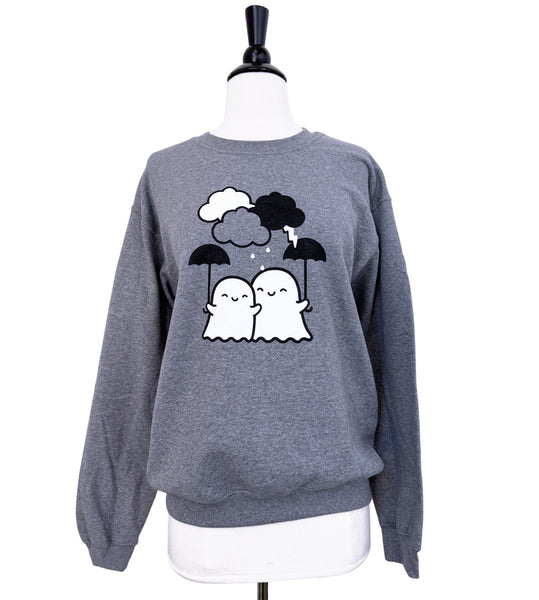 Umbrella Ghosts Crewneck Unisex Sweatshirt