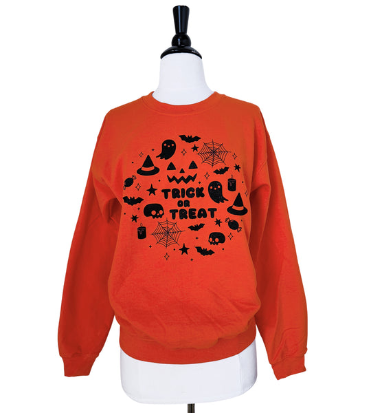 Trick or Treat Crewneck Unisex Sweatshirt
