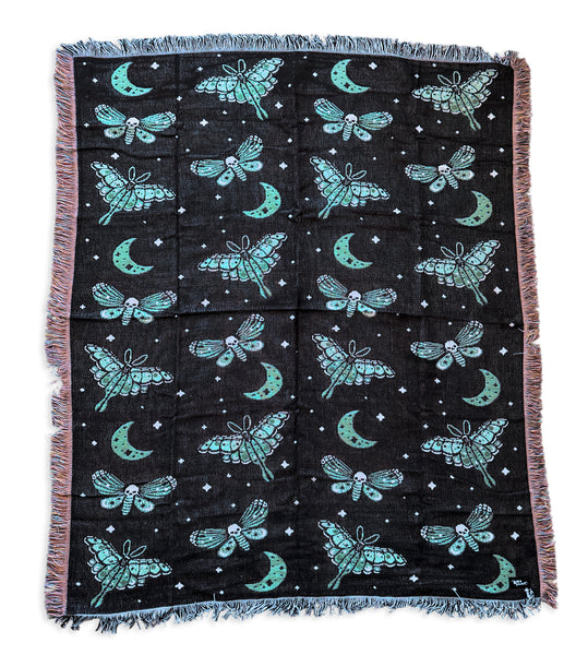 Moths Woven Blanket