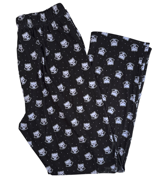 Bat Cat Pajama Pants - Sizes S-3X