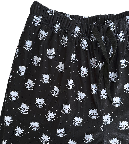 Bat Cat Pajama Pants - Sizes S-3X