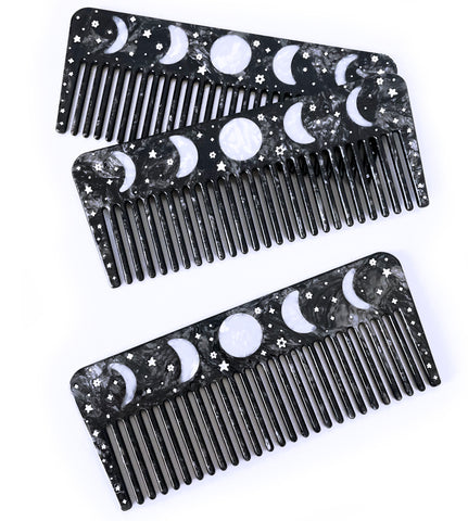 Moon Phases Hair Comb