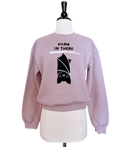 Hang In There Ladies Crop Sweatshirt