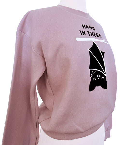 Hang In There Ladies Crop Sweatshirt