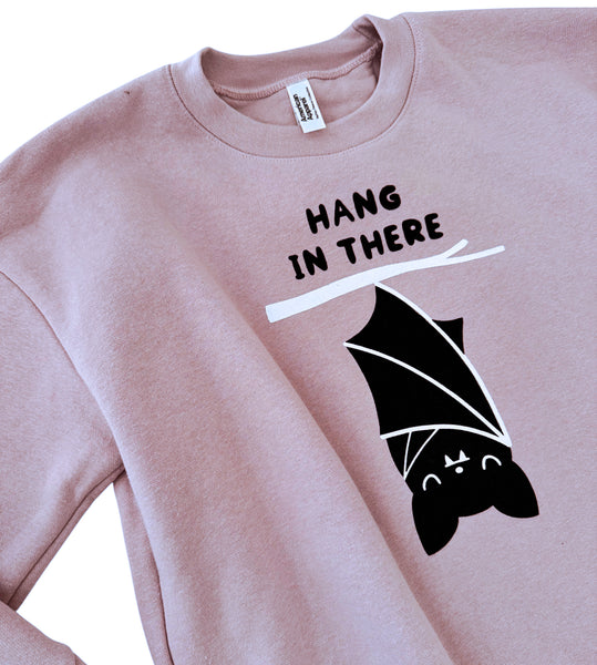 Hang In There Ladies Crop Sweatshirt