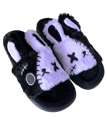 Franken Bunny Slippers - purple variant