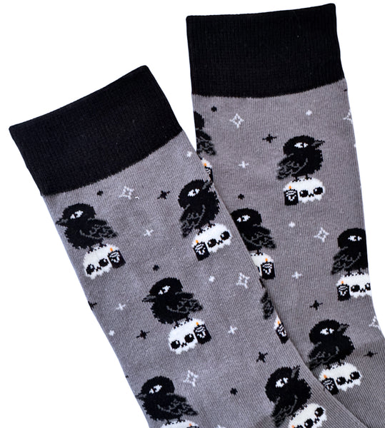 Crow & Skull Socks