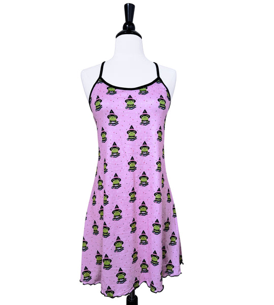 Frog Witch Strappy Night Dress - Sizes S-3X