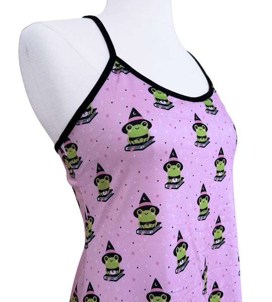 Frog Witch Strappy Night Dress - Sizes S-3X