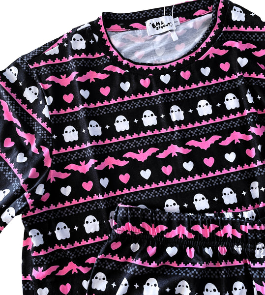 Spooky Valentine Pajamas Shorts and Top Set