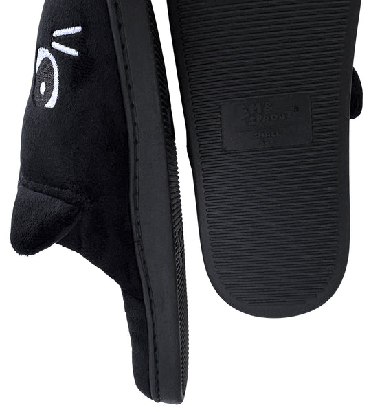 Black Cat Slippers